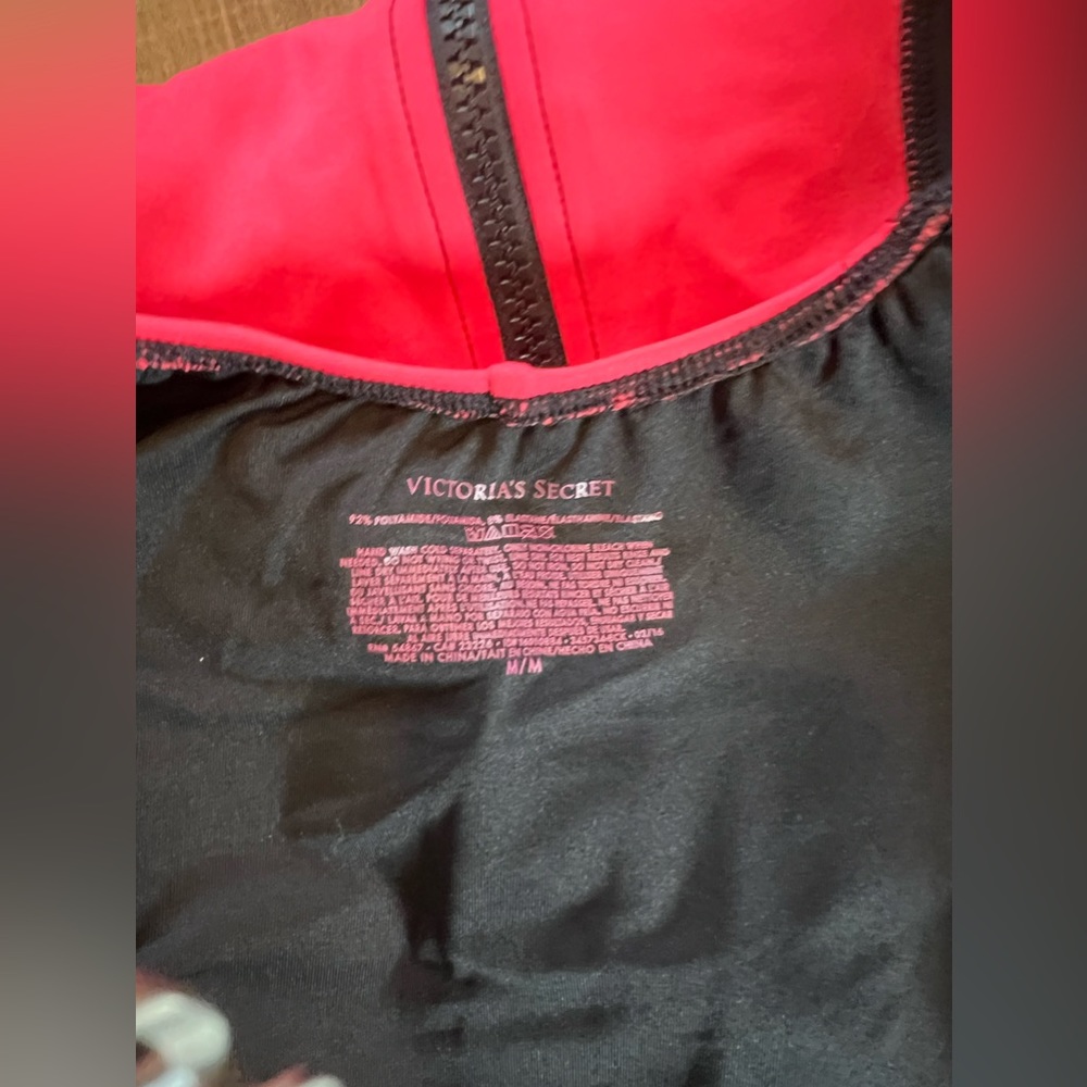 PINK Victoria’s Secret Coral Scuba Halter One-Piece Swimsuit - Picture 5 of 7
